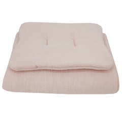 Muslin cot bedding set Rose Pink