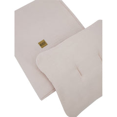 Muslin cot bedding set Rose Pink