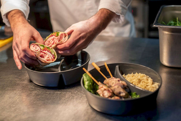 "Move Bowl Round with Compartment 1.1 liter BULK Set of 90 Pieces"