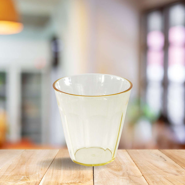 Nora cup 150 ml transparent yellow set of 12 pieces