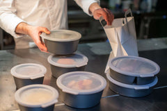 "Move Bowl Round with Compartment 1.1 liter Set of 12 Pieces"