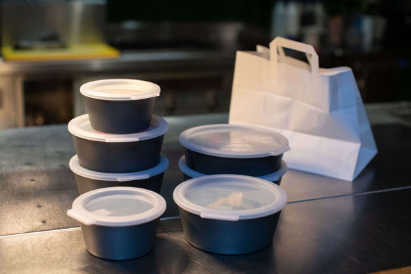 "Move Bowl Round with Compartment 1.1 liter Set of 12 Pieces"