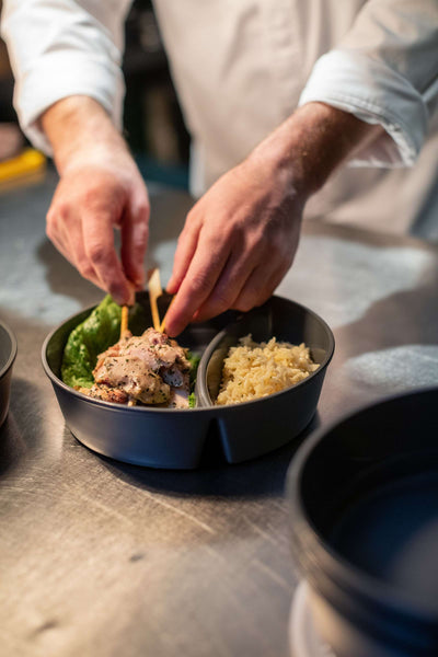 "Move Bowl Round with Compartment 1.1 liter Set of 12 Pieces"