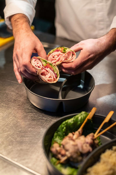 "Move Bowl Round with Compartment 1.1 liter Set of 12 Pieces"