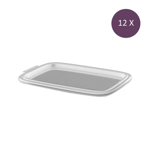 "Move Lid for Tray Rectangle 1.4 liter Set of 12 Pieces"