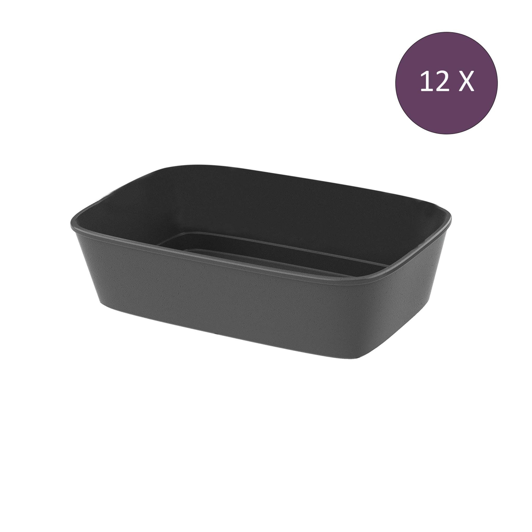 "Move Bowl Rectangle 1.4 liters Set of 12 Pieces"