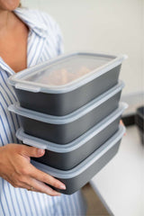 "Move Bowl Rectangle 1.4 liters Set of 12 Pieces"