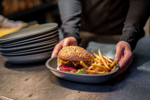 "Move Serving Tray Oval 800 ml Set of 12 Pieces"