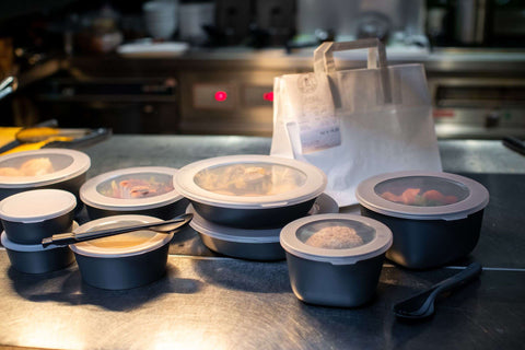 Move Connect Box Scale with Lid 1 liter Set of 6 Pieces