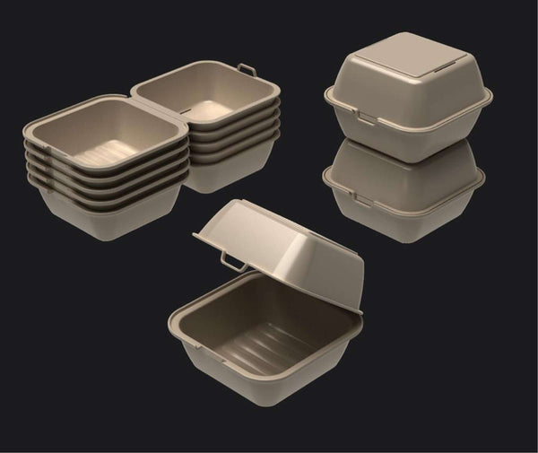 "Move Hamburger Box Set of 12 Pieces"