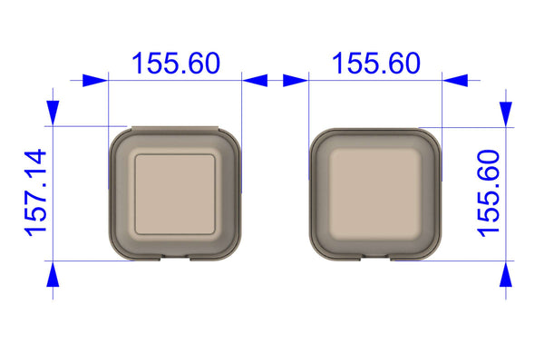 "Move Hamburger Box Set of 12 Pieces"