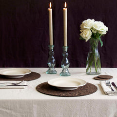 Smoked Cork Placemat Ø 32 cm Set of 2