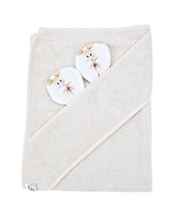 Bamboo bath cover Ballerina Mouse / Light Beige