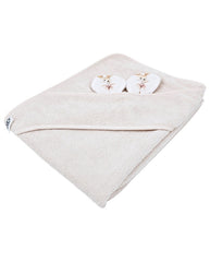Bamboo bath cover Ballerina Mouse / Light Beige