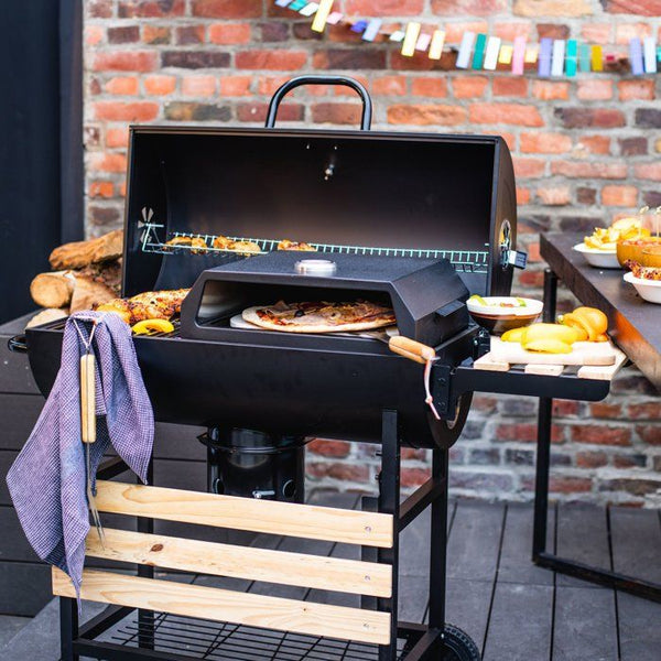 Pizza oven - LIVOO - GS149 - Stainless steel - For gas or charcoal barbecue - 33.5 x 27.5 cm