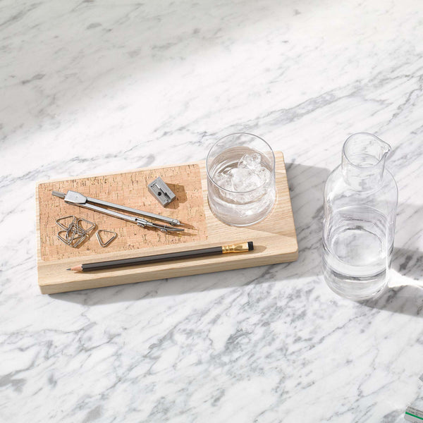 Desk Tray Organizer Carafe Set 28 cm