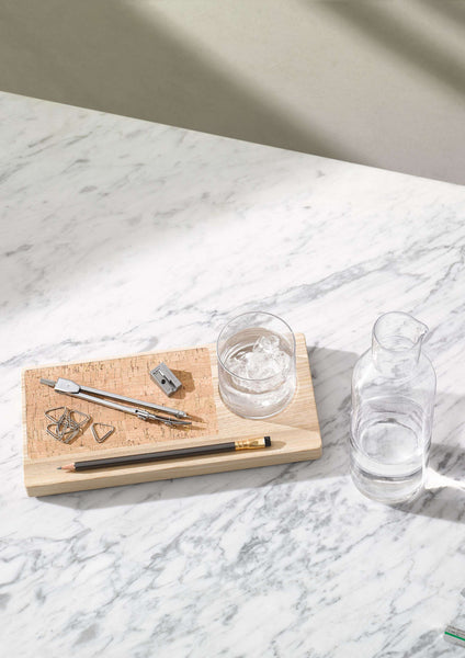 Desk Tray Organizer Carafe Set 28 cm