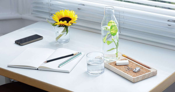 Desk Tray Organizer Carafe Set 28 cm