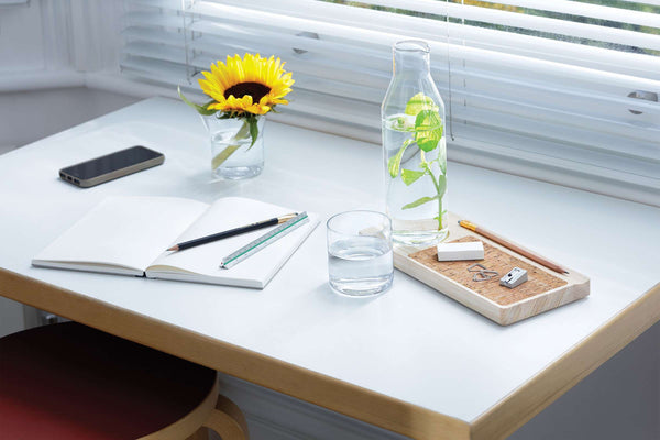 Desk Tray Organizer Carafe Set 28 cm