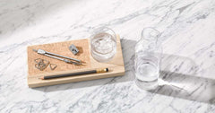 Desk Tray Organizer Carafe Set 28 cm