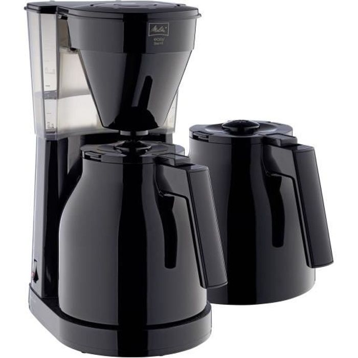 MELITTA Easy Therm II - Filter coffee maker 1 L - 1050 W + 2nd carafe - Black