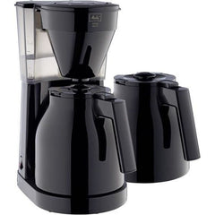 MELITTA Easy Therm II - Filter coffee maker 1 L - 1050 W + 2nd carafe - Black