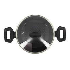 Dutch oven - MENASTYL - 6020646 - Forged aluminum - 20 cm - Black - Suitable for all heat sources including induction