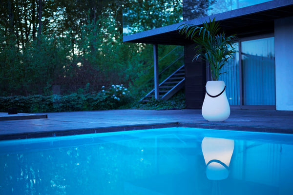 Flower pot L with LED Multicolour Ø 34 cm