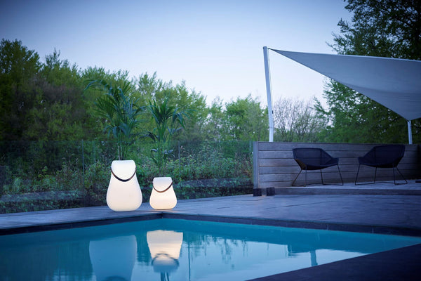 Flower pot L with LED Multicolour Ø 34 cm