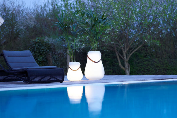 Flower pot L with LED Multicolour Ø 34 cm