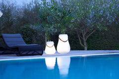 Flower pot L with LED Multicolour Ø 34 cm