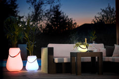 Flower pot L with LED Multicolour Ø 34 cm