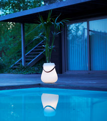 Flower pot L with LED Multicolour Ø 34 cm