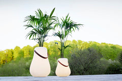 Flower pot L with LED Multicolour Ø 34 cm