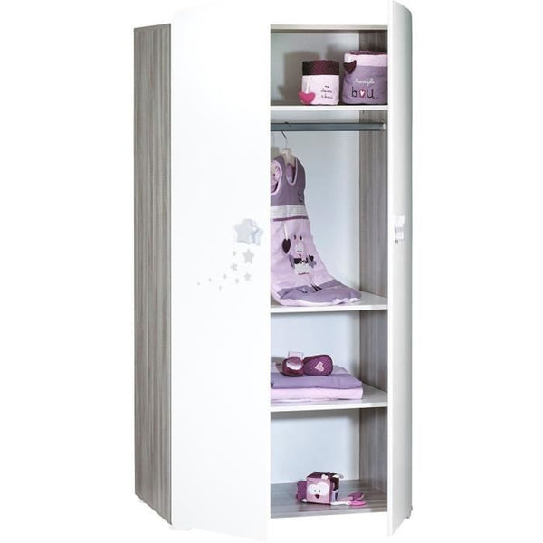 "Baby Price Wardrobe Nursery 2 Doors - New Nao"