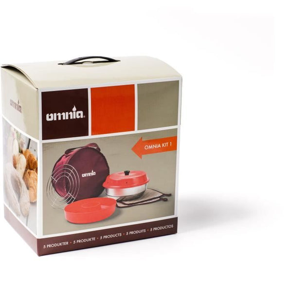 Omnia Pack 1: Oven + Bag + 2 Pot Holders + Grill + Silicone Mold