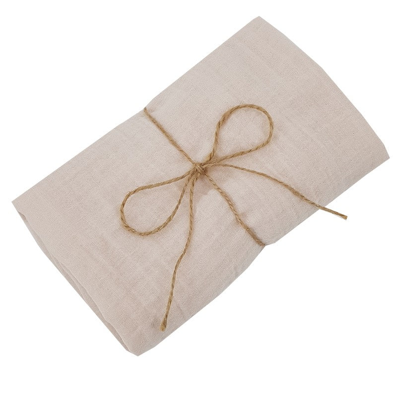 Lange et couche en mousseline 80 x 80 cm, 2 pièces, beige