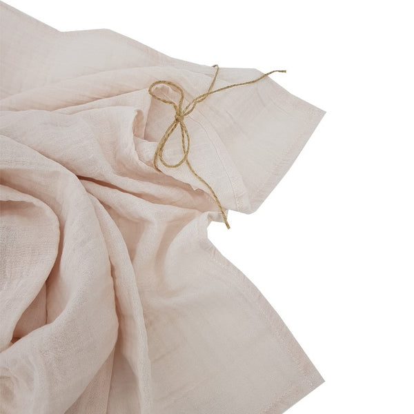 Lange et couche en mousseline 80 x 80 cm, 2 pièces, beige