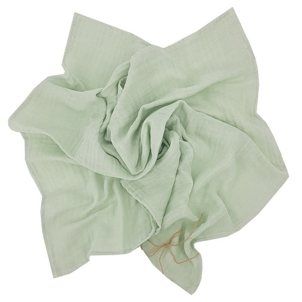 Muslin swaddle & nappy 80 x 80 cm, 2 pcs, mint