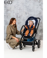 Traagschuim babyzitje voor kinderwagens/buggy's HONDEN