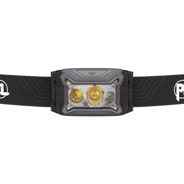 Headlamp - PETZL - ACTIK - Running / Trekking - 450 lumens - Includes 3 AAA/LR03 batteries - Gray