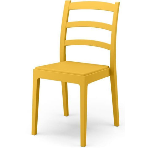 Set of 4 chairs - ARETA - REA - 51 x 46 x H88 cm - Mustard