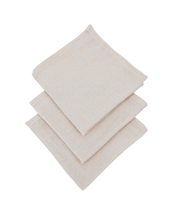 Muslin Nappies 30x30cm 3pcs. ROSE PINK