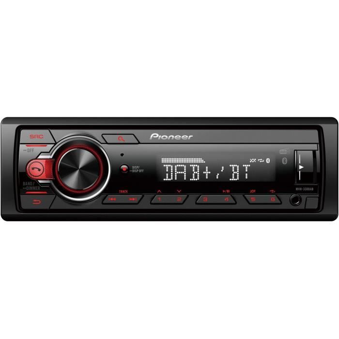 Car radio - Pioneer - MVH-330DAB - USB - DAB+ - AUX - Bluetooth