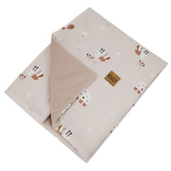 Couverture et tapis de jeu avec doublure en velours — Abeilles