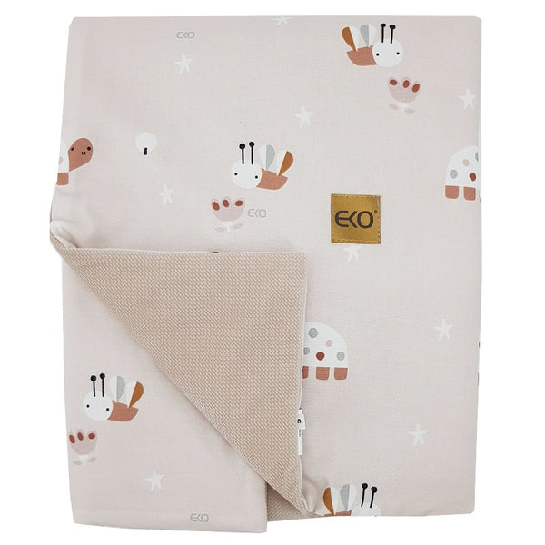 Couverture et tapis de jeu avec doublure en velours — Abeilles