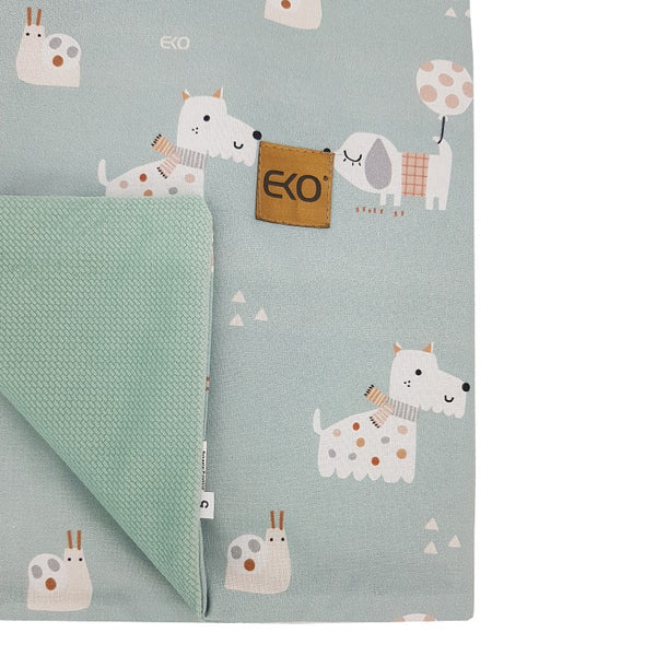 Blanket and play mat with velvet fabric lining - Dogs