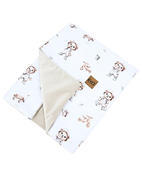Educational play mat with lining Velvet Gardener Bear