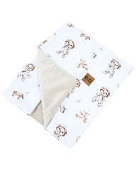 Educational play mat with lining Velvet Gardener Bear