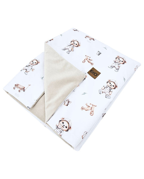 Educational play mat with lining Velvet Gardener Bear